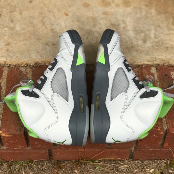 Air Jordan Retro 5 Green Bean Size 10.5 - Picture 5 of 10